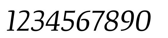 TangerSerifNarrow BookItalic Font, Number Fonts