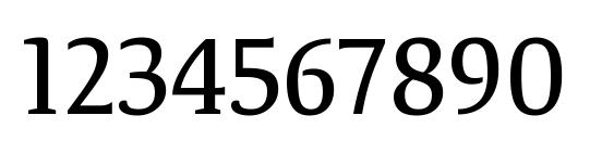TangerSerifNarrow Regular Font, Number Fonts