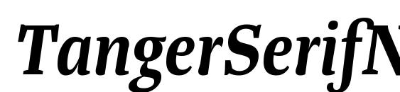 TangerSerifNarrow SemiBoldItalic font, free TangerSerifNarrow SemiBoldItalic font, preview TangerSerifNarrow SemiBoldItalic font