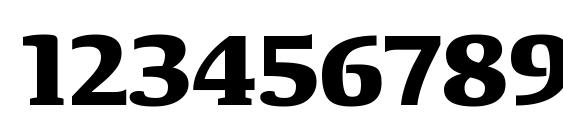 TangerSerifWide ExtraBold Font, Number Fonts