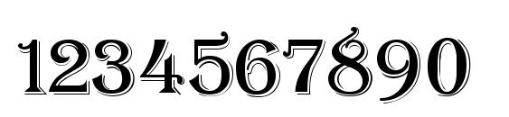 Tangiers normal Font, Number Fonts