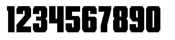 TankLite Regular Font, Number Fonts