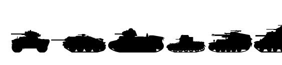 Tanks ww2 Font, Number Fonts