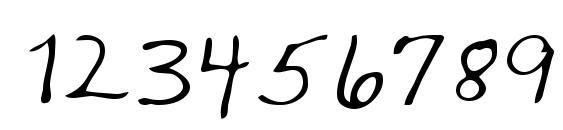 Tasha Regular Font, Number Fonts