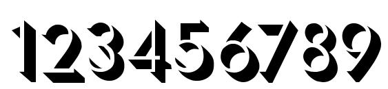 TASSOS Regular Font, Number Fonts