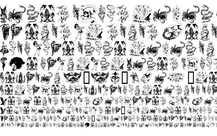specimens TattooParlour font, sample TattooParlour font, an example of writing TattooParlour font, review TattooParlour font, preview TattooParlour font, TattooParlour font