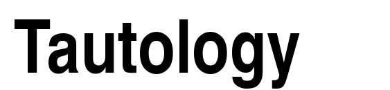 Tautology font, free Tautology font, preview Tautology font