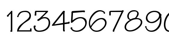 Technical regular Font, Number Fonts