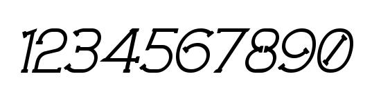Technically Insane Italic Font, Number Fonts
