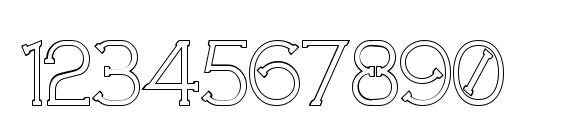 Technically Insane Outline Font, Number Fonts