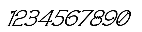 Technically Insane Superitalic Font, Number Fonts