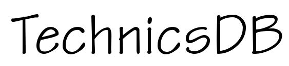 Шрифт TechnicsDB Italic