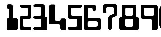 Techno Display Caps SSi Font, Number Fonts