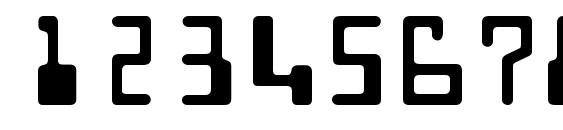 Technodisplaycapsssk regular Font, Number Fonts