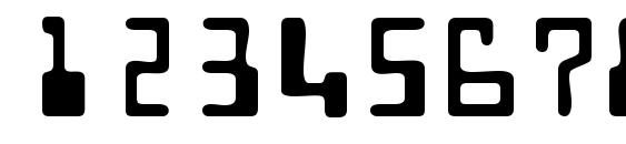 Technodisplaycapsssk Font, Number Fonts