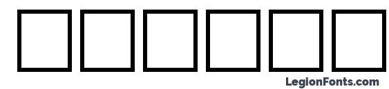 TechSymbols Regular Font, Number Fonts