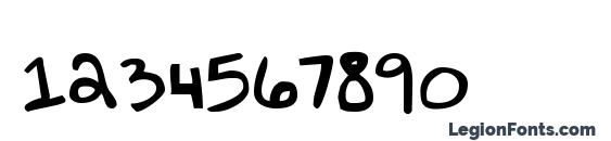 Teen Dreem Magazeen Font, Number Fonts