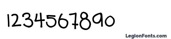 Teenage angst Font, Number Fonts