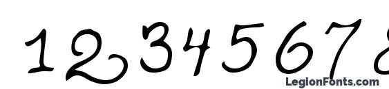 Teenage girl 3 Font, Number Fonts