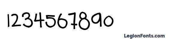 Teenagea Font, Number Fonts
