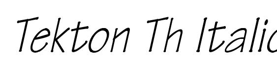 Tekton Th Italic Font