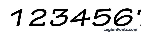 TektonPro BoldExtObl Font, Number Fonts