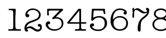 Teletype Regular Font, Number Fonts