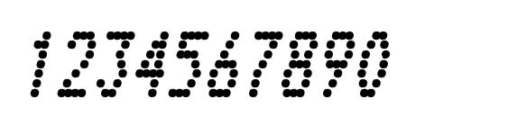 Telidon Cd Bold Italic Font, Number Fonts
