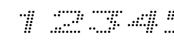 Telidon Ex Italic Font, Number Fonts