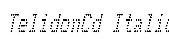 шрифт TelidonCd Italic, бесплатный шрифт TelidonCd Italic, предварительный просмотр шрифта TelidonCd Italic