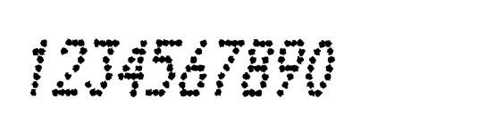 TelidonInkCd BoldItalic Font, Number Fonts