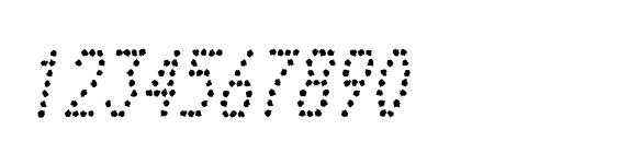 TelidonInkCd Italic Font, Number Fonts