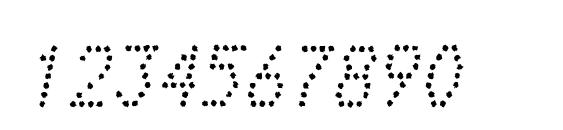 TelidonInkRg Italic Font, Number Fonts