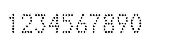 TelidonInkRg Regular Font, Number Fonts