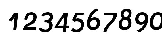 Tellural Alt Italic Font, Number Fonts