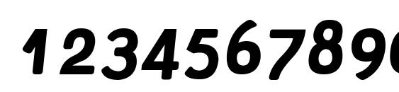 Tellural Bold Italic Font, Number Fonts