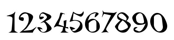 TembleITC TT Font, Number Fonts