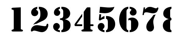 Template Caps Medium SSi Medium Font, Number Fonts