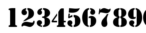 Templatecapsssk regular Font, Number Fonts