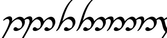 Tengwar annatar italic Font, Number Fonts