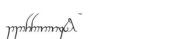 Tengwar cursive Font, Number Fonts