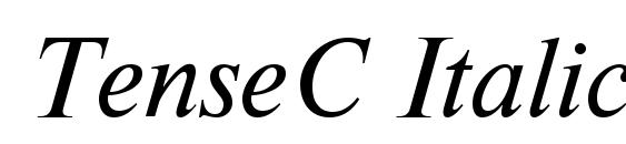 TenseC Italic Font, Free Fonts