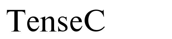 TenseC font, free TenseC font, preview TenseC font