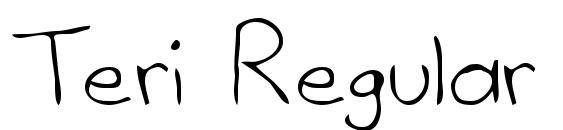 шрифт Teri Regular, бесплатный шрифт Teri Regular, предварительный просмотр шрифта Teri Regular
