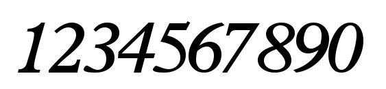 Terminusssk semibolditalic Font, Number Fonts