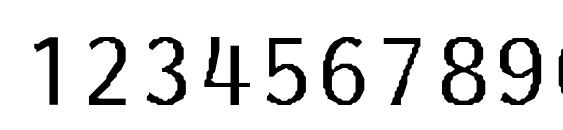 Termpaper Font, Number Fonts