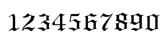 TERRANG Regular Font, Number Fonts