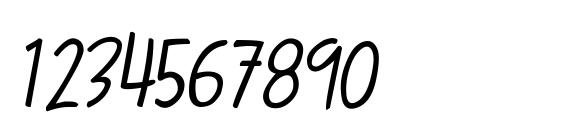Terry Script Font, Number Fonts