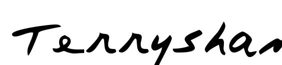 шрифт Terryshand, бесплатный шрифт Terryshand, предварительный просмотр шрифта Terryshand