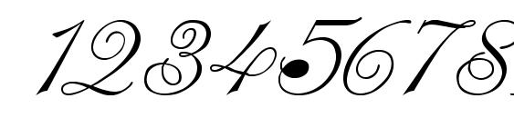 TERUSKA Regular Font, Number Fonts